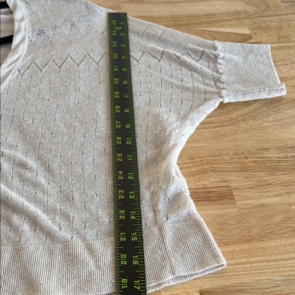 LOFT Light Cream Knit Cardigan - Picture 14 of 14